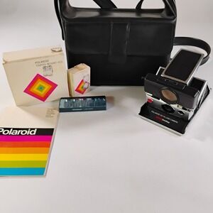 POLAROID SX-70 Sonar One Step Folding/Collapsible Land Camera W/ Extras